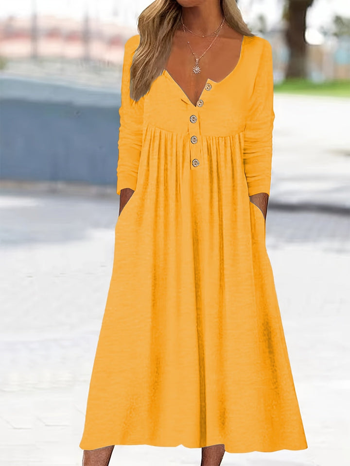 ZARA | ROBE MIDI À BOUTONS SUR LE DEVANT