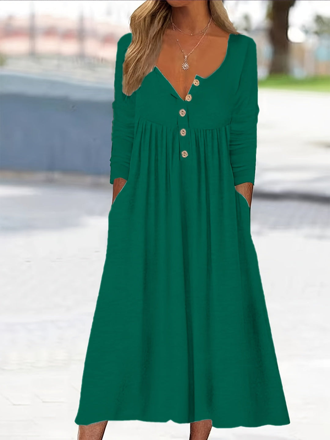 ZARA | ROBE MIDI À BOUTONS SUR LE DEVANT